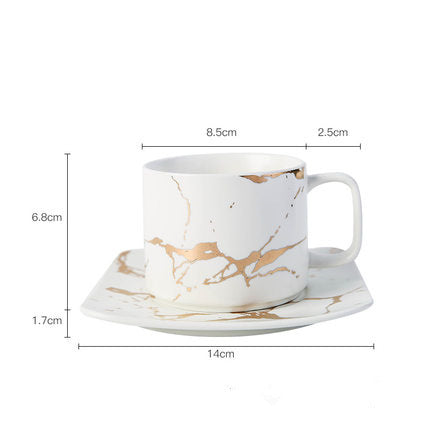 Gilded Magic Marble Mugs