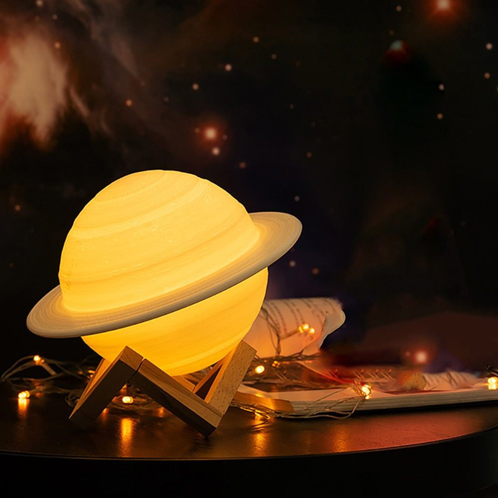 Celestial Saturn Lamp Light